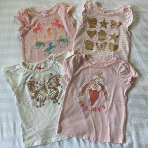 Epic Threads Lot of 4 Short Sleeve Tops Size 3T